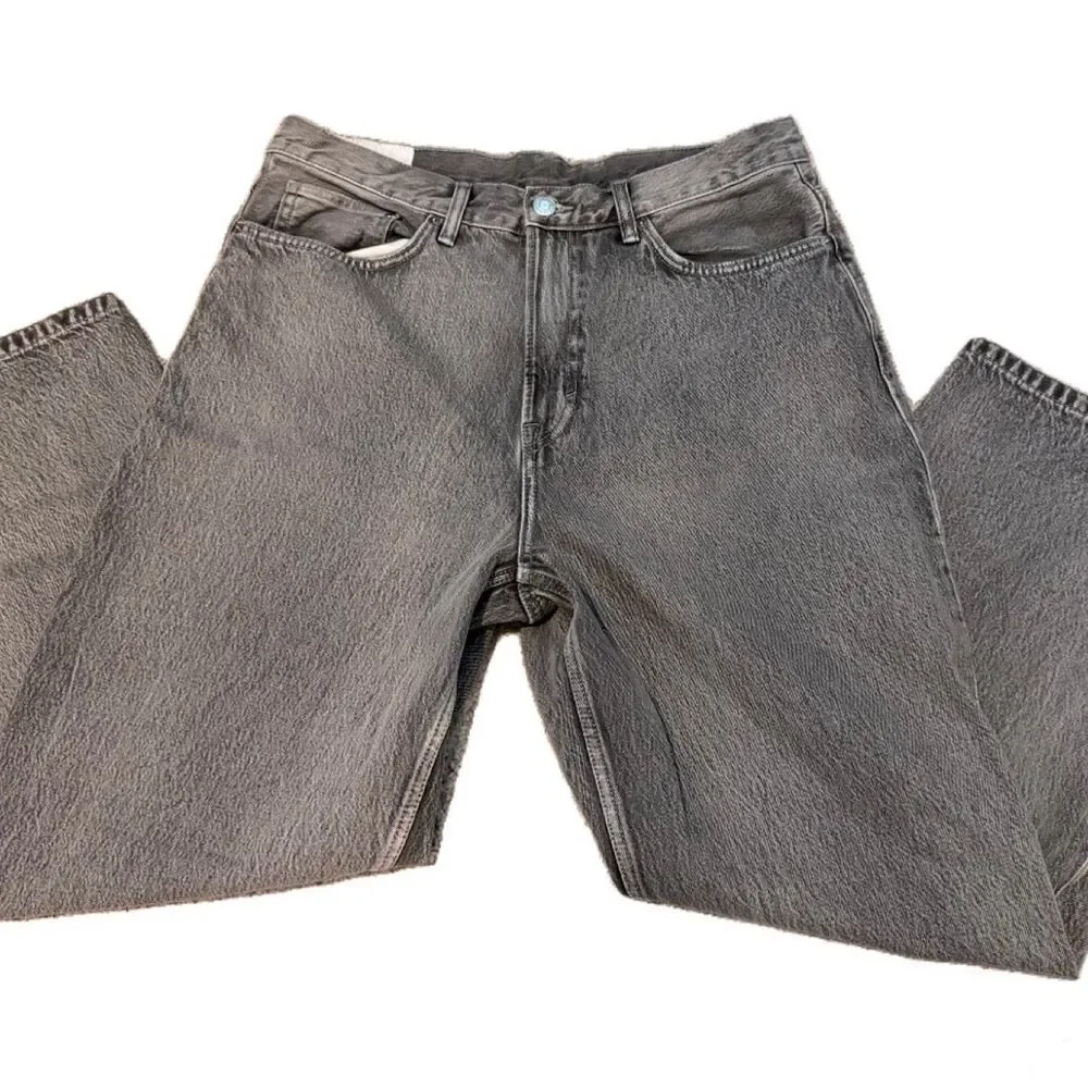 H-m Men's Grey and Brown Jeans